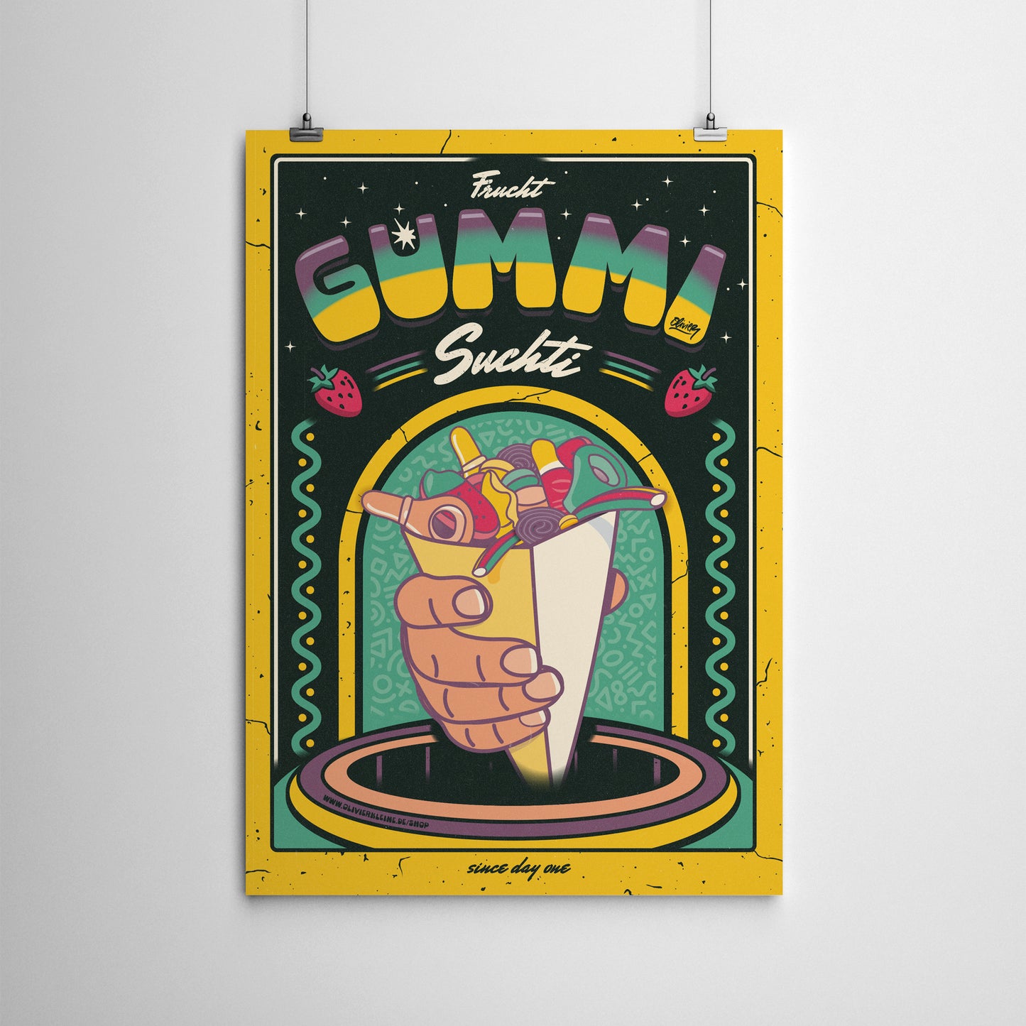 Poster "Fruchtgummi Suchti"