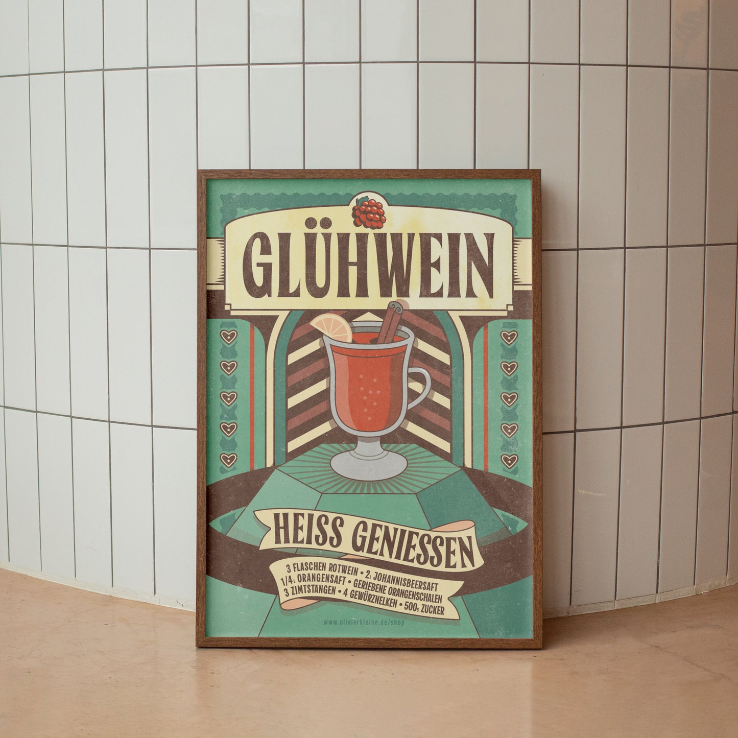 Poster "Glühwein-Rezept"