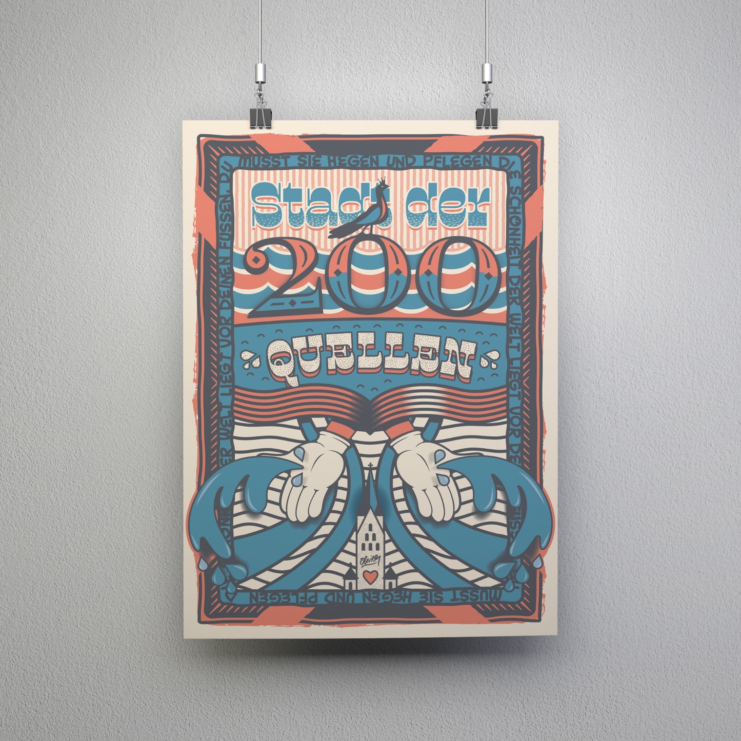 Poster "Stadt der 200 Quellen"