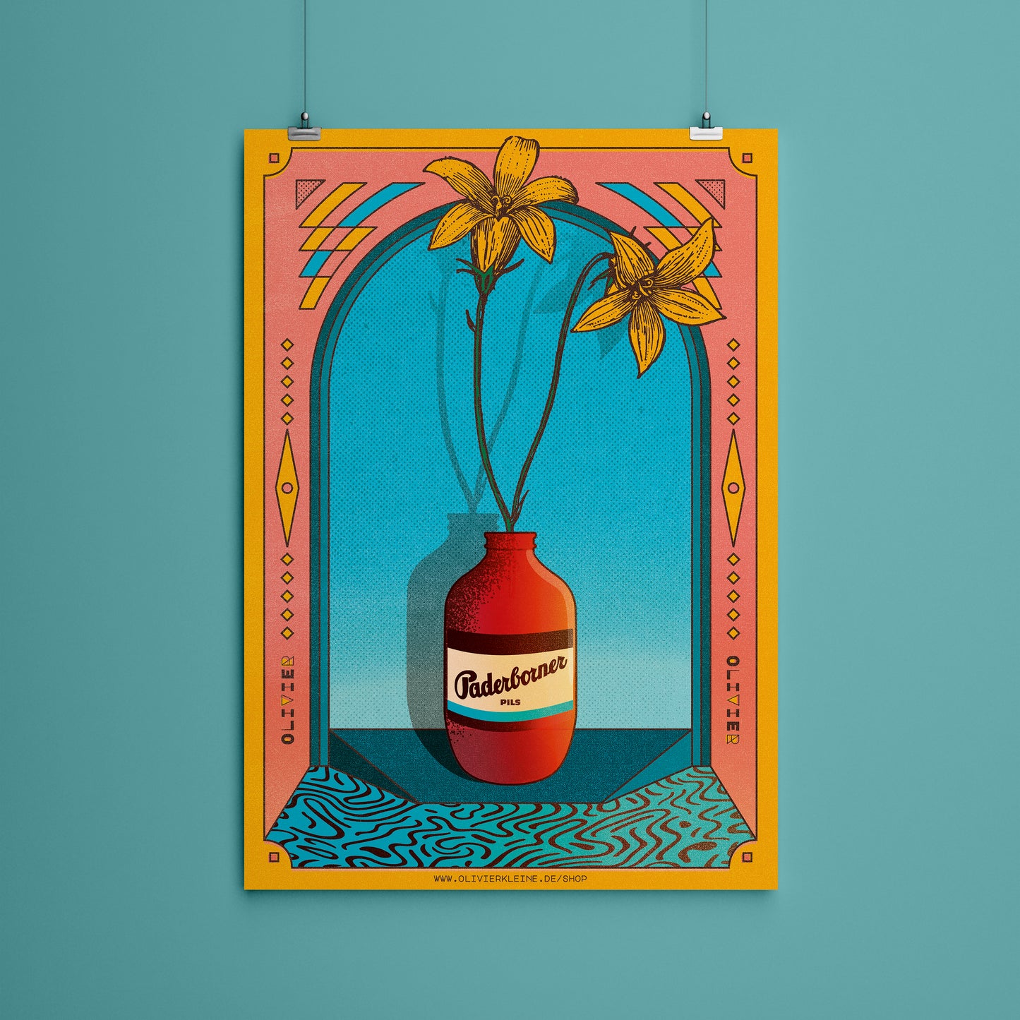 Poster "Bier & Blumen"