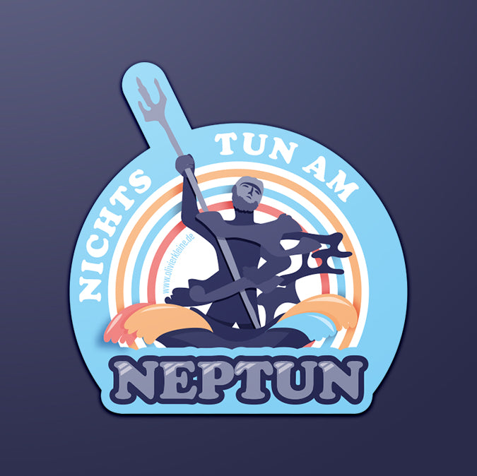Aufkleber "Nichts tun am Neptun"