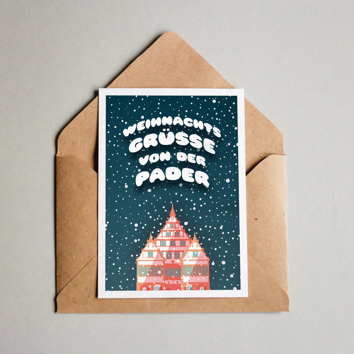 Postkarte "Weihnachtsgrüße von der Pader"